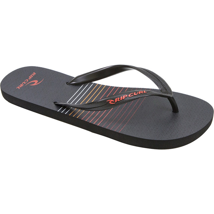 Chanclas Invertidas Rip Curl Hombre Negro Rojo Tcta34